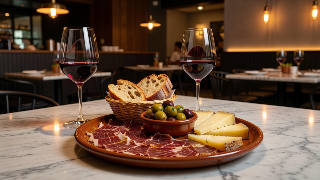 Tapas y vino